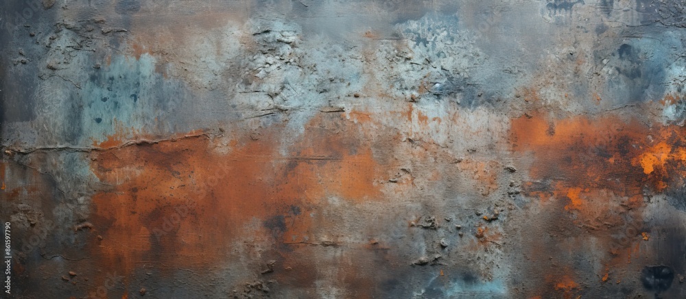 Poster Background with a rusty metal texture ideal for copy space image.