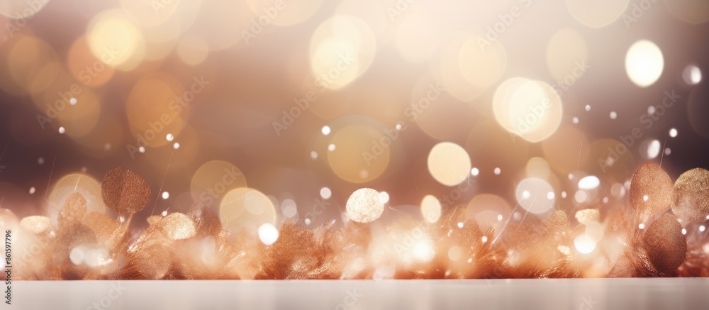 Poster bokeh background with copy space image ideal for wedding wallpaper and text.