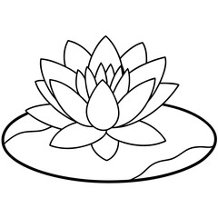 Plants with flower coloring pages. Flower outline