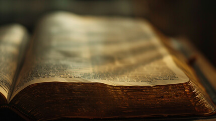 Open Bible in Sunshine