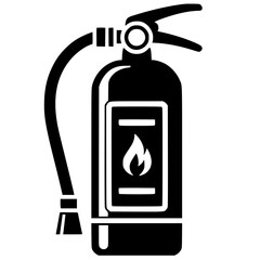 Fire extinguisher silhouette