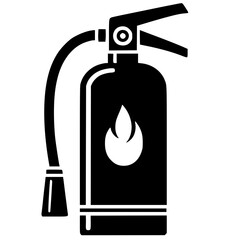Fire extinguisher silhouette