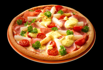 Pizza, Spargel, Hollandaise, Tomaten, Italien, Broccoli, 
