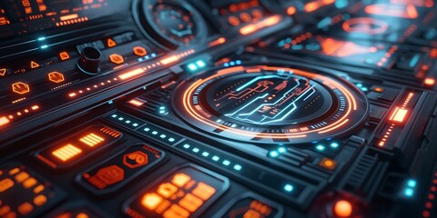 optics background with lots of light spots