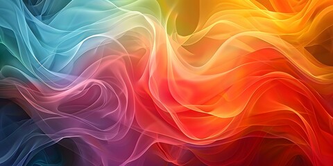 Obraz premium Abstract Colorful Wavy Lines Background