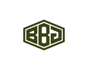 BBJ logo design vector template