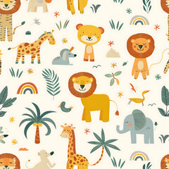 Naklejka premium Seamless pattern