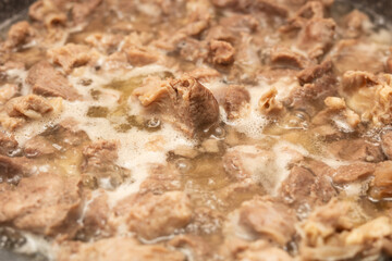 Muslims Traditional Sacrifice holiday food lamb, Turkish roasted meat