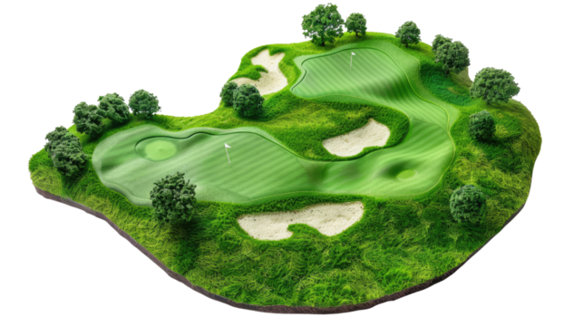Golf course , transparent background PNG