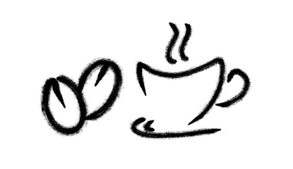 Coffee cup in icon design.