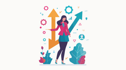 Successful Ambitious Developing Business Concept 