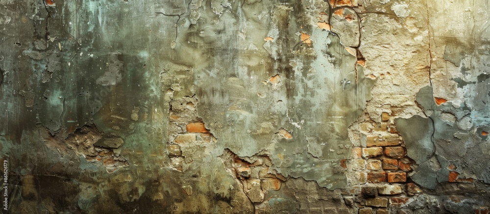Poster Old grunge wall for texture background. with copy space image. Place for adding text or design