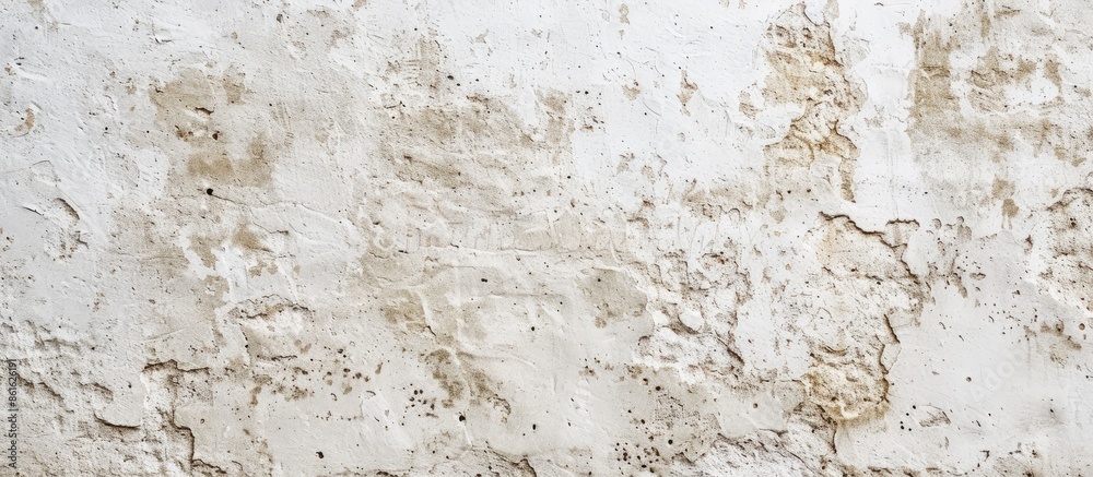 Poster Close Up retro plain cream color cement wall background texture for show or advertise or promote product and content on display and web design element concept. Old concrete wall texture background
