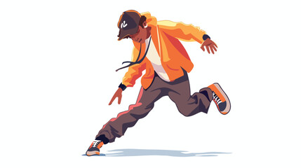 Street Dancer Boy Character Perform Impressive Moves