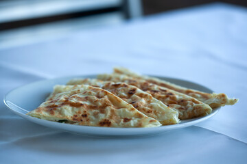 Traditional Turkish flatbread or Gozleme