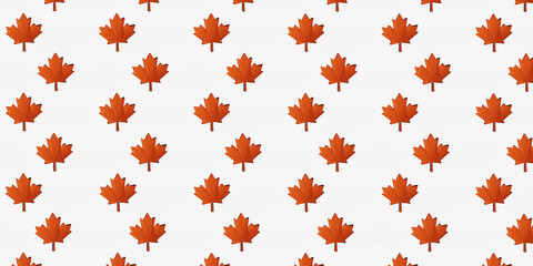 Autumn leaves pattern. 3d render.