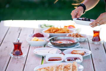 Traditional Turkish Breakfast Spread