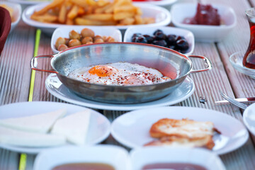 Traditional Turkish Breakfast Spread