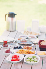 Traditional Turkish Breakfast Spread