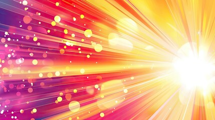 Obraz premium Bright, sunny background with abstract light bursts