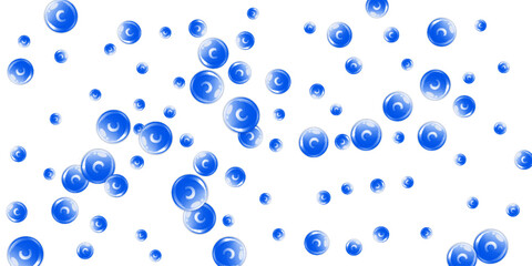 Vitamin C round capsules scattered randomly.