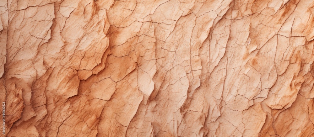 Poster attractive natural tree bark with a tan hue, providing a pleasing visual effect against a backdrop o