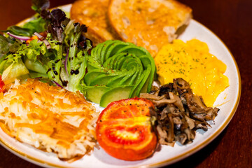 All day breakfast avocado platter brunch