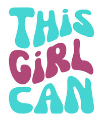 Retro, girl power Craft Design. T-shirt Design. Illustration