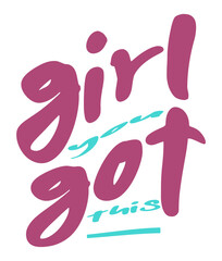 Retro, girl power Craft Design. T-shirt Design. Illustration