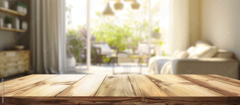 Aufkleber Blur image dining room. with copy space image. Place for adding text or design