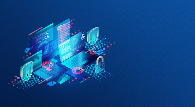 Web Application Security Concept - WAS - 3D Illustration