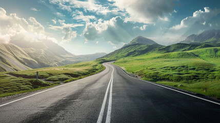 Naklejka premium Journey to Success: Modern Business Midpoint Visualization