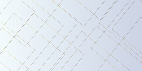 Modern minimal and clean white gold background with realistic line wave geometric circle shape, abstract white and gold colors with lines pattern texture computer geometric digital connection design .