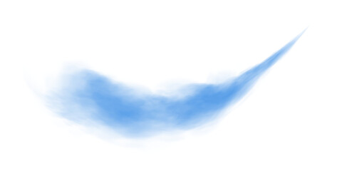 Blue fog or smoke. Blue smog clouds on floor. Cigarette smoke. Morning fog over land or water surface. Magic haze. Cloud, smoke, fog. PNG.
