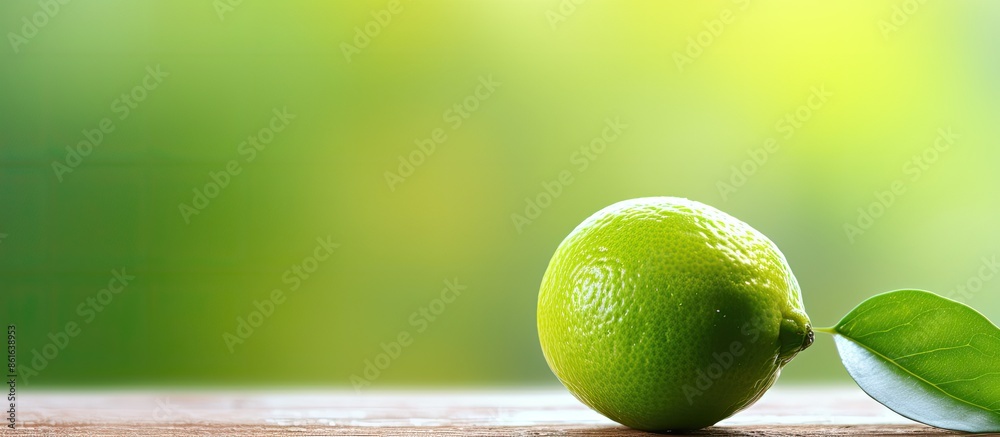 Fototapete the soft, out-of-focus background with a blurred lime providing a subtle touch, perfect for a relaxi