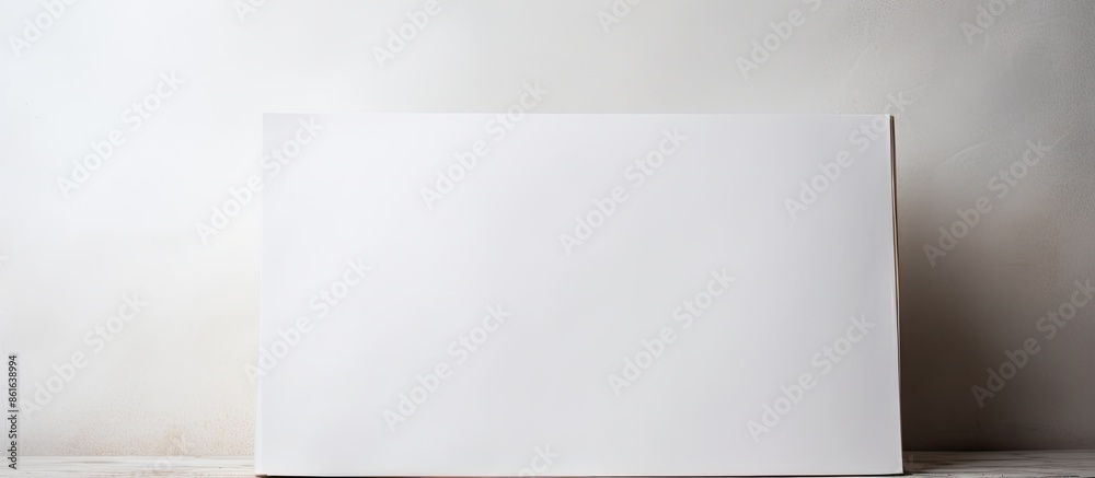 Poster white-covered book with ample copy space image.