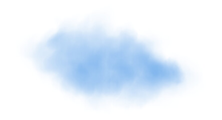 Blue fog or smoke. Blue smog clouds on floor. Cigarette smoke. Morning fog over land or water surface. Magic haze. Cloud, smoke, fog. PNG.
