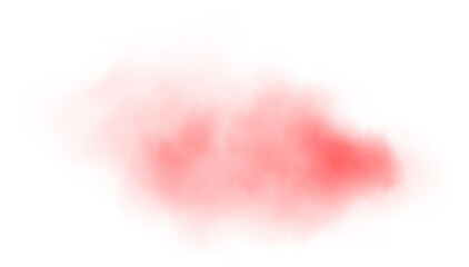 Red fog or smoke. Red smog clouds on floor. Cigarette smoke. Morning fog over land or water surface. Magic haze. Cloud, smoke, fog. PNG.

