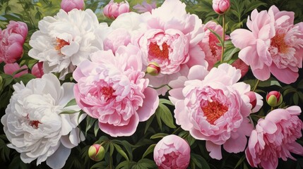 pink and white flowers