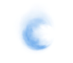 Blue fog or smoke. Blue smog clouds on floor. Cigarette smoke. Morning fog over land or water surface. Magic haze. Cloud, smoke, fog. PNG.