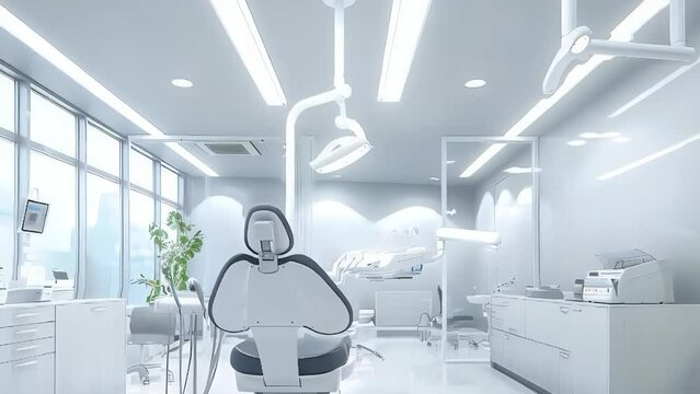3D dentist consultation setup with dental instruments. Concept: oral health, dentists, clinical care.