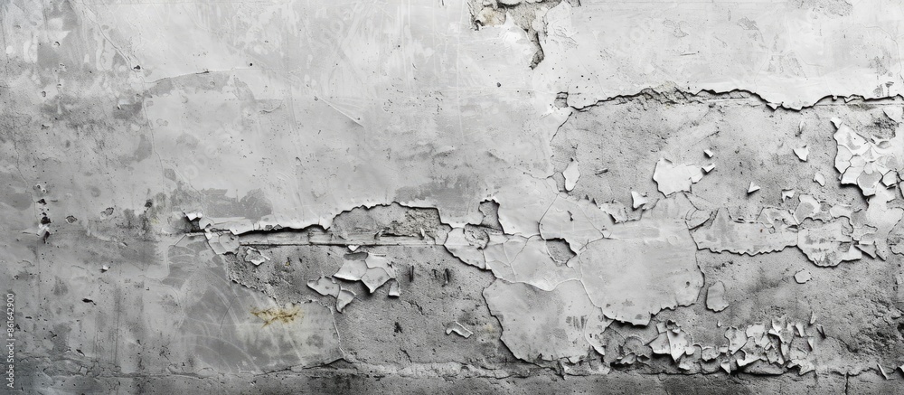 Poster gray grunge concrete wall design pattern background with copy space image.