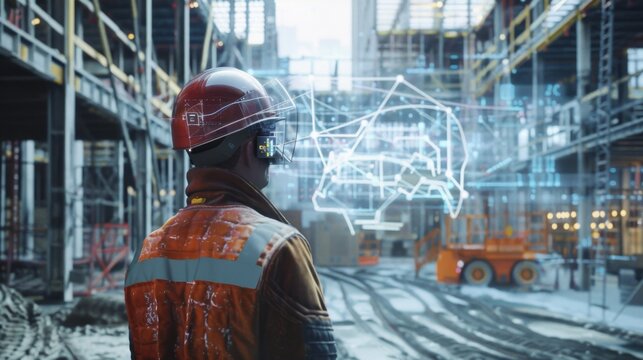 A 5Gpowered augmented reality safety training program immerses workers in realistic construction scenarios preparing them for potential hazards and increasing overall safety on the