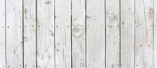 Fototapeta premium Background featuring a white wood plank texture suitable for a copy space image.