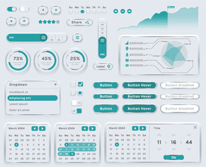 The image shows the interface of a modern app or web application used to track finances or plan events. Basic elements include a set of buttons, menus, and options.