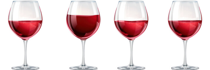Four Glasses of Red Wine