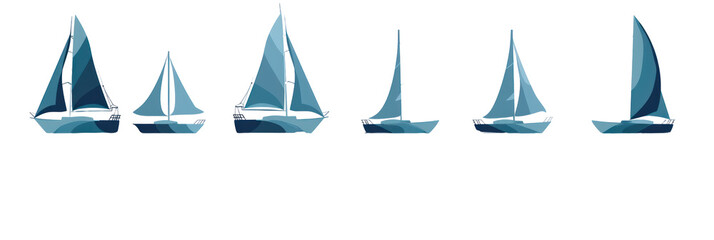 Sailboats on a Blue Horizon