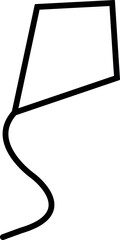 Kite icon vector. kite vector icon.
