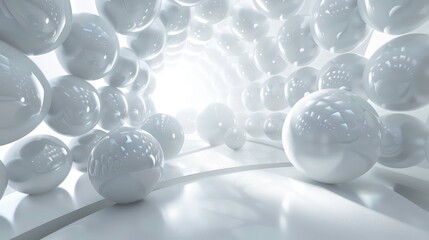 abstract spherical (3d light background white source panorama environment rendering map stage HDRI illustration) interior.