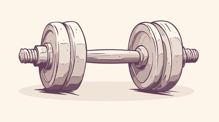 Naklejka premium Dumbbell icon thin line for web and mobile modern 